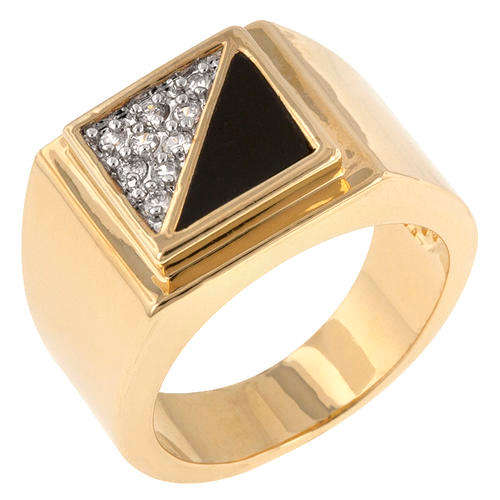 Gemini Cubic Zirconia Men's Ring  *USA IMPORT*
